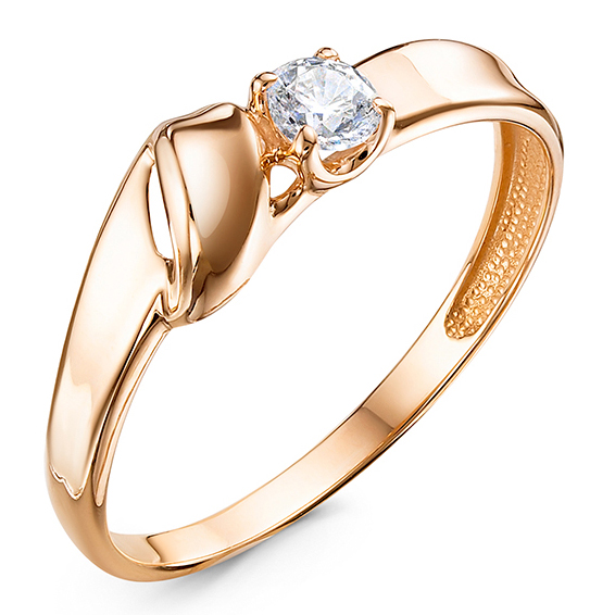 Кольцо, золото, фианит, 1105741